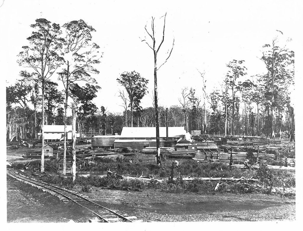 Black and white photo of Mapleton Hall